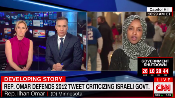 Omar Defends Anti-Israel Tweet: 'I Don't Know How My Comments Could Be Offensive to Jewish Americans'