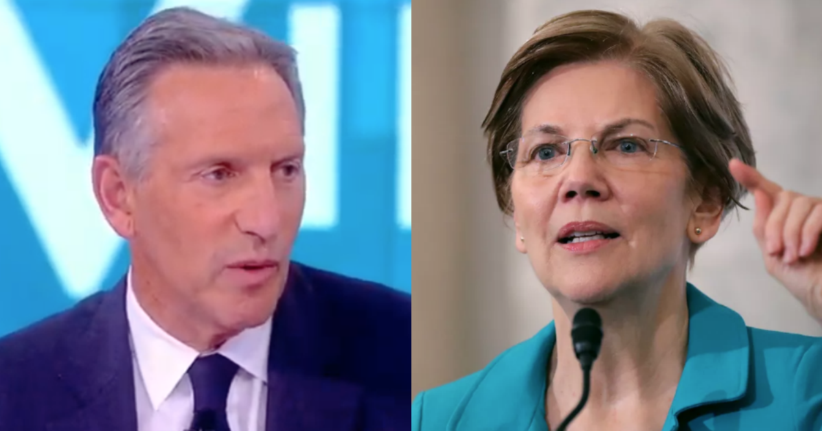 Former Starbucks CEO Schultz Reveals Warren Asked For a Senate Campaign Contribution