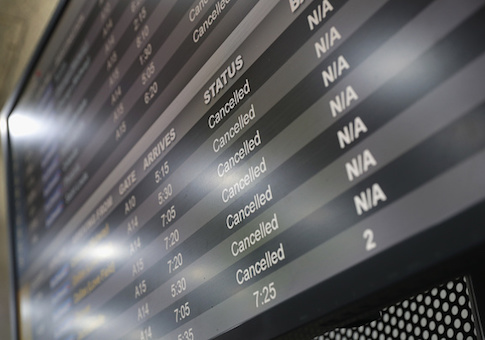 Three Airports Ground to Halt