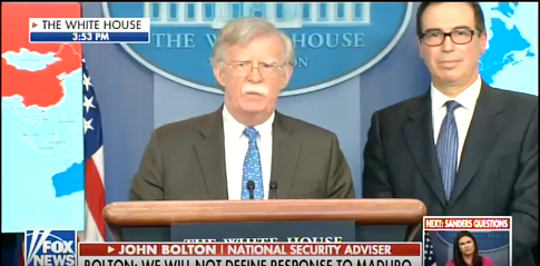 Bolton: Some of Maduro's Generals Have Made Contact With Opposition