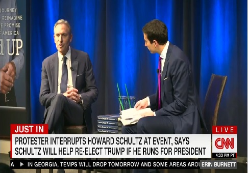 Schultz Heckled as He Mentions Possible Presidential Run