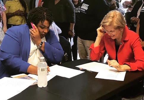 Elizabeth Warren Made $10,000 Donation to Stacey Abrams's Dark Money Nonprofit