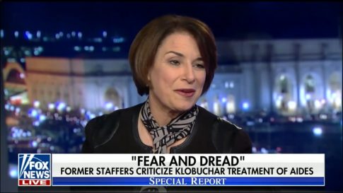 Klobuchar: I Threw Binder 'Down,' Not 'At' My Staffer