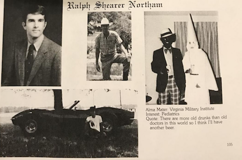VA Gov. Ralph Northam's Yearbook Page Shows Men in Blackface and a KKK Robe