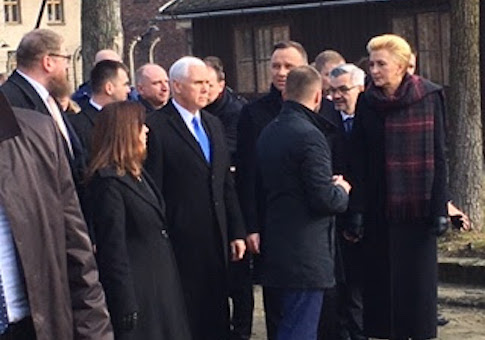 Pence Warns at Auschwitz: Flames of Anti-Semitism Rising in U.S., Across Globe