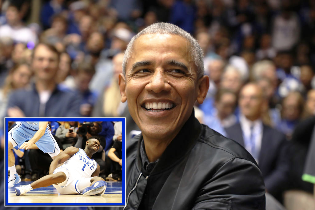 ANOTHER OBAMA SCANDAL: Duke Star Zion Williamson Suffers Freak Injury As Former POTUS Looks On