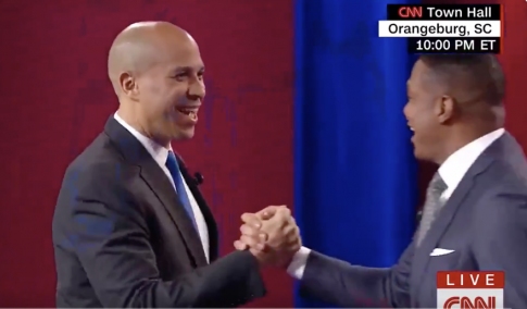 Lemon Heard on Hot Mic Telling Booker 'Nice Job' at Town Hall