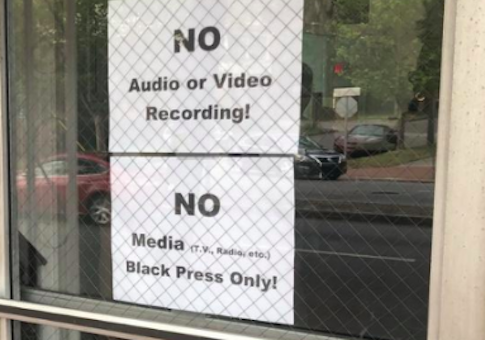 Georgia Campaign Event: 'Black Press Only!'