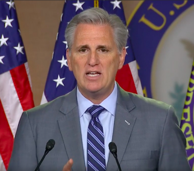 McCarthy: 'Sad Day' When Dems Reject Israel Amendment to Yemen Bill