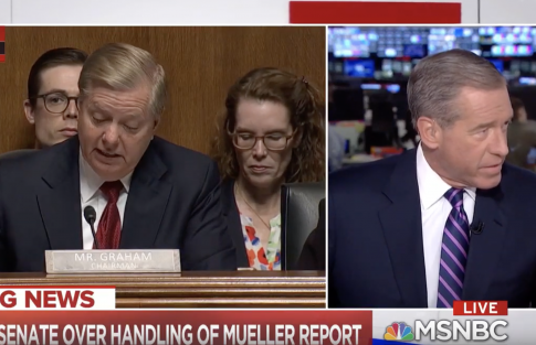 MSNBC Breaks Into Graham Testimony to Accuse Him of Lying About Mueller's 'No Collusion' Conclusion