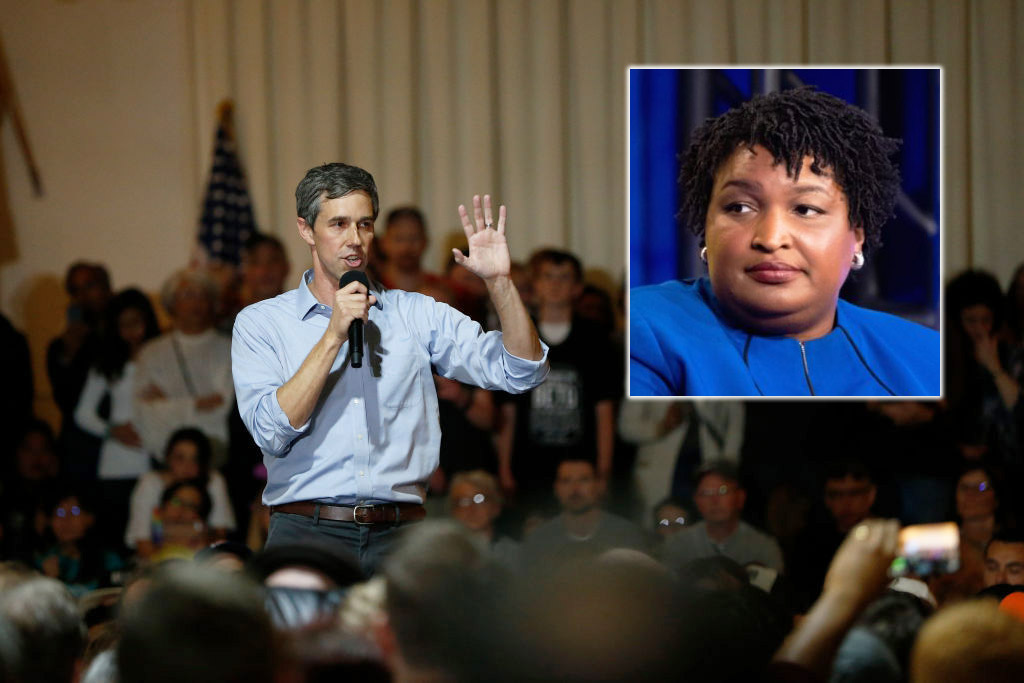 Failing 'White Privilege' Candidate Beto O'Rourke Slammed for Suggesting Stacey Abrams as Running Mate