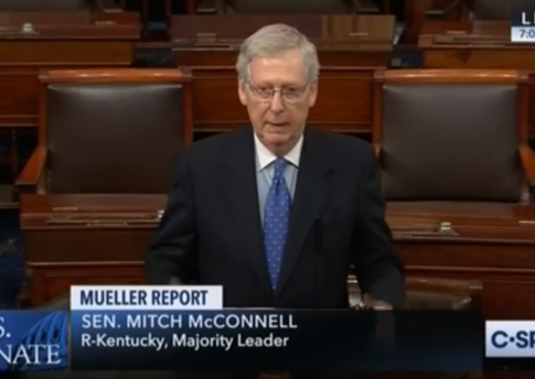 Cocaine Mitch Declares Mueller Investigation 'Case Closed'