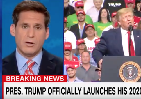 CNN Cuts Away From Trump's Campaign Launch After Airing Biden's Full Rally
