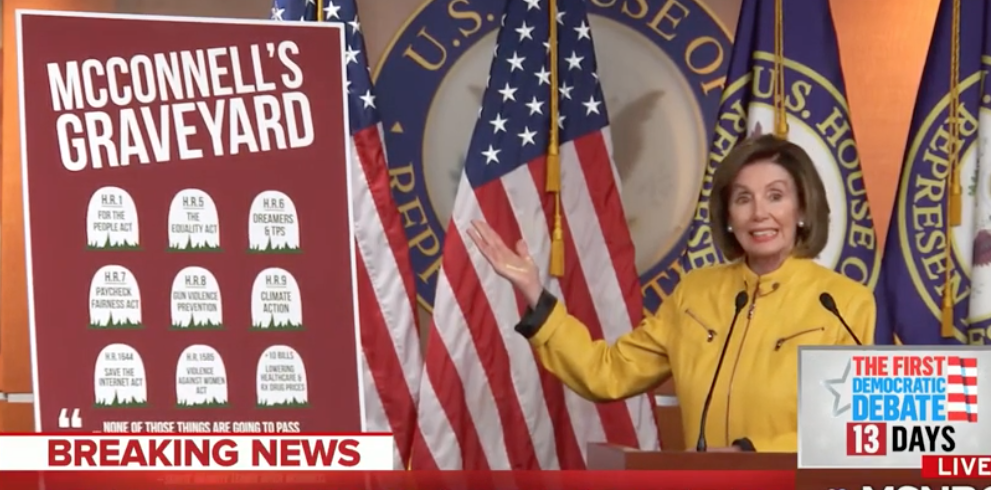 Pelosi Laments McConnell's 'Legislative Graveyard' at Press Conference