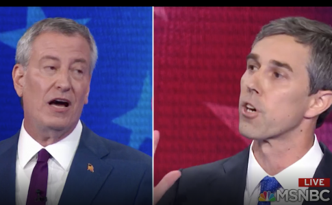 De Blasio Blasts O’Rourke for Supporting Private Health Insurance Plans