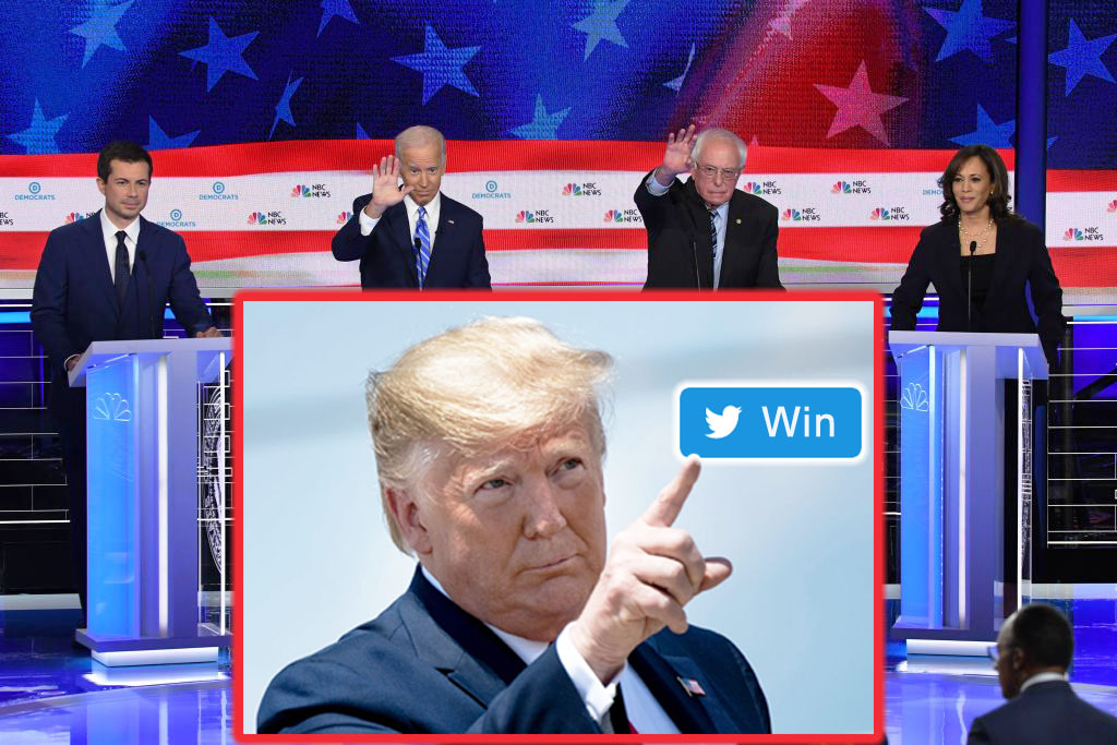Democrats Debate, Donald Trump Calls Game