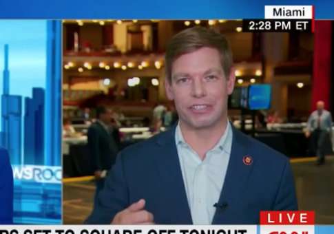 Swalwell Suggests Biden's Ideas 'Staler' than Trump's