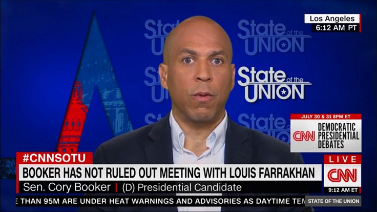 Booker Reverses, Won’t Meet With Farrakhan