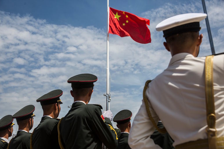 Chinese Mars Rocket Moves Into Place for Launch
