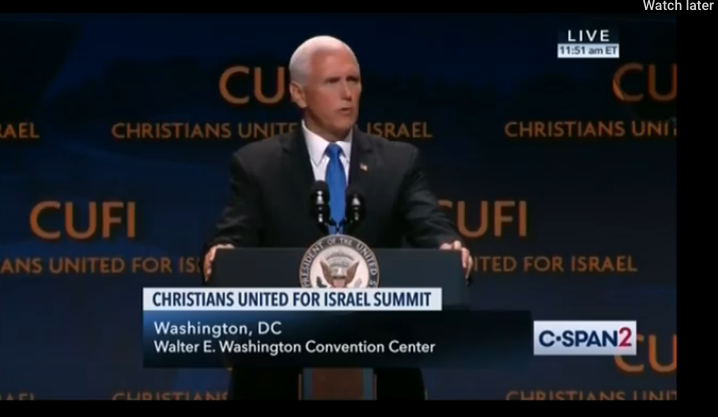 Pence: 'Anti-Semitism Has No Place in the Congress of the United States'