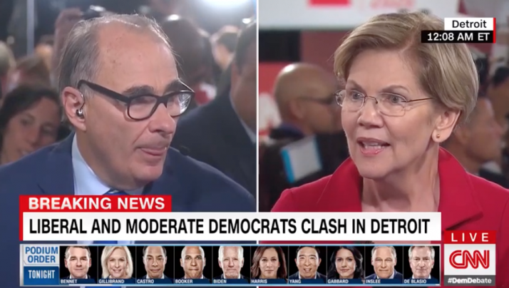 Warren Faces Pushback From CNN Panel Over Policy Promises