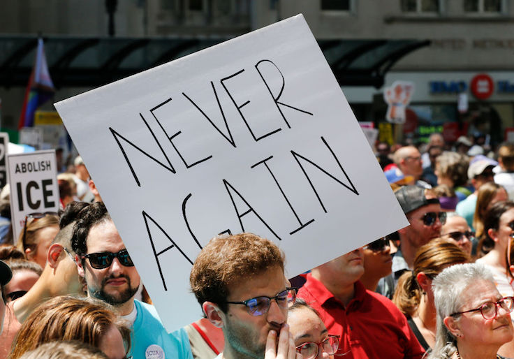 Left-Wing Group That Compared Border Crisis to Holocaust Protests ICE Contractor