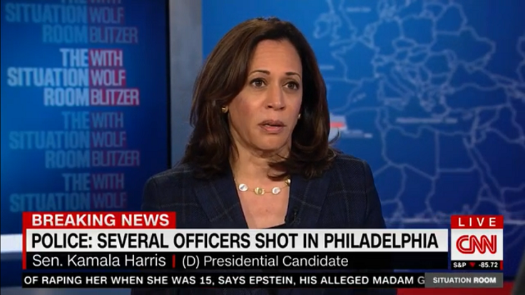 Harris Touts Gun Control Plan on CNN During Shooting