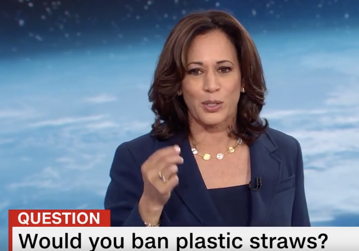 Harris: Ban Plastic Straws
