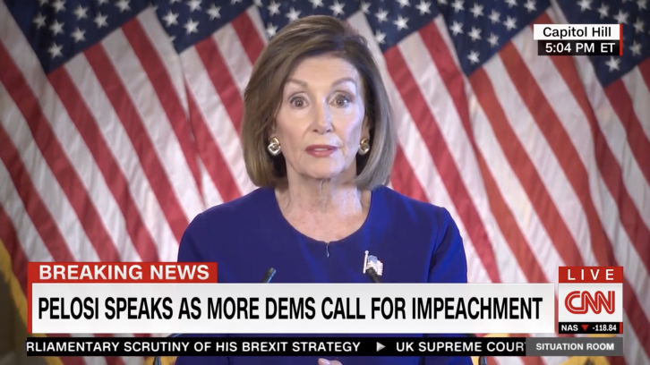 Pelosi Announces Impeachment Inquiry Into President Trump