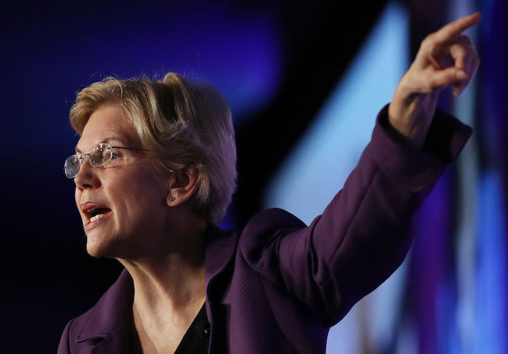 Warren Knocks Dem 2020 Field for 'Hobnobbing With the Rich'