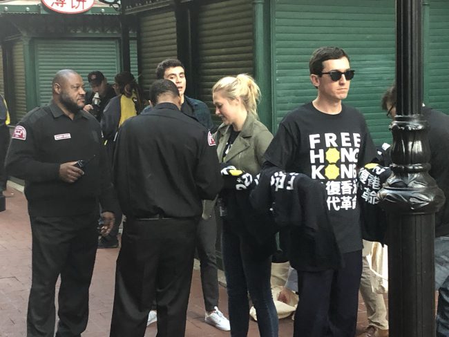 NBA Arena Officials Seize 'Free Hong Kong' Signs Amid Chinese Crackdown on Dissent