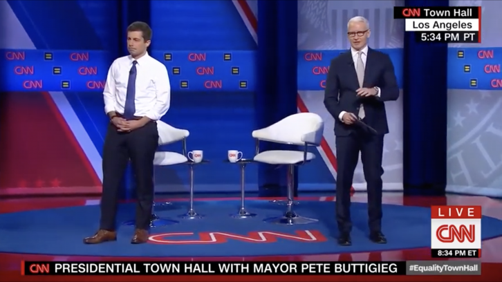 Buttigieg Interrupted By Protesters At CNN Town Hall