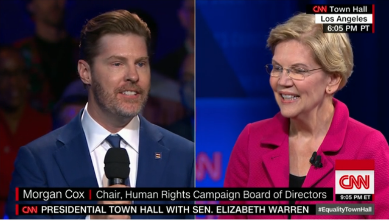 CNN Failed to Disclose Warren Town Hall Questioner Was Maxed-Out Donor