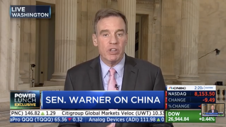 Dem Senator: Trump Is Right to Confront China