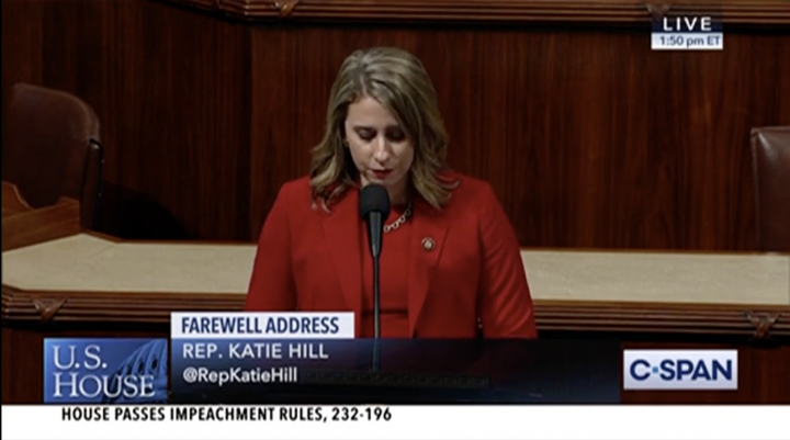 Katie Hill Blames Kavanaugh, Trump, Sexism, 'The System,' and Her Husband in Resignation Speech