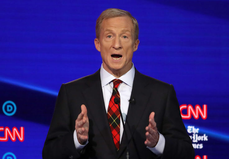 Steyer Spends $6.5 Million Per Minute Of Debate Speaking Time