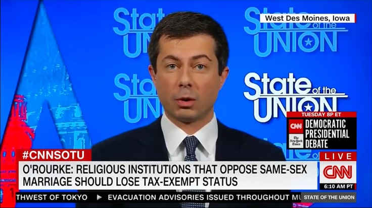 Buttigieg Slams Beto's Plan To Punish Churches That Oppose Same-Sex Marriage