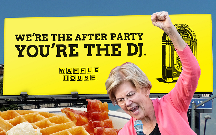Elizabeth Warren Says Her Favorite Place Is Waffle House