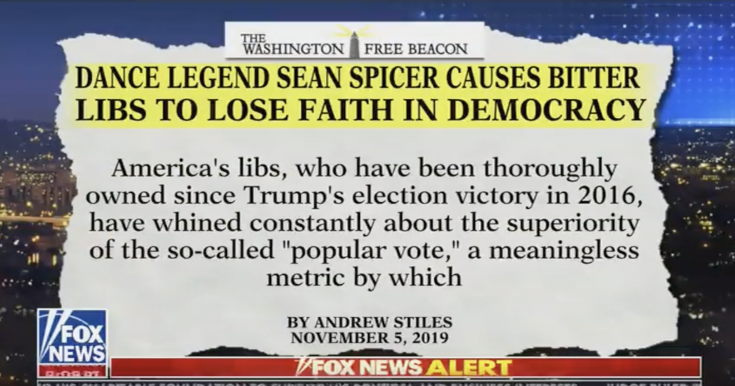 Sean Spicer Asked About Free Beacon Report on Him Owning the Libs
