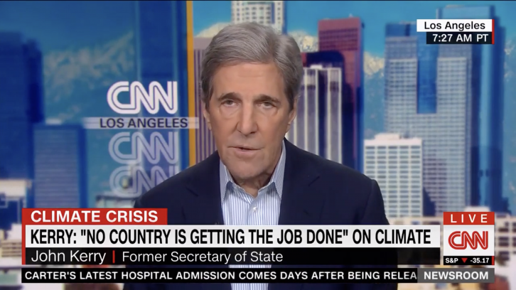 Kerry Compares Climate Change Movement to World War II