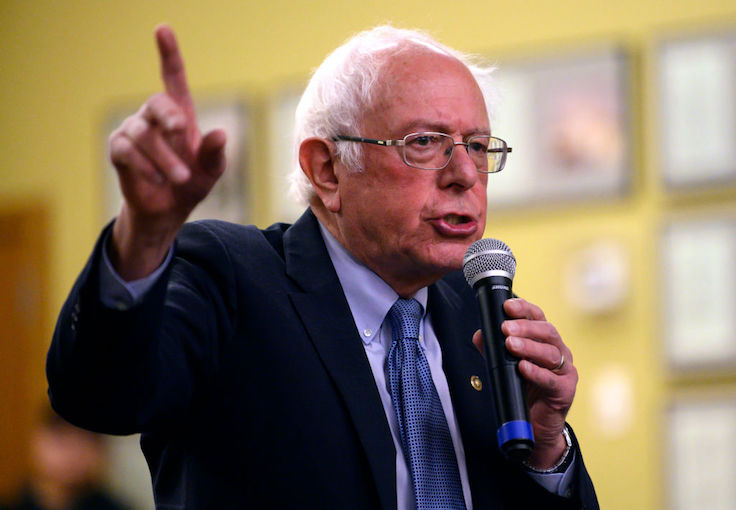Sanders's Spending Plan Would Set 'Peacetime Record'