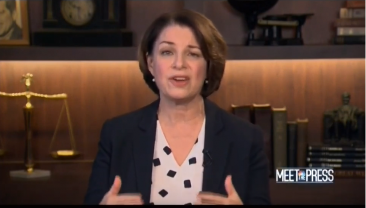 Klobuchar: I Don't Think Sanders Should Be Leading the Ticket