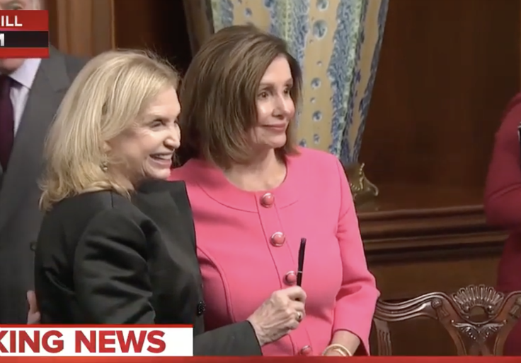 Pelosi Hands Out Commemorative Pens to Dems to Celebrate 'Somber' Impeachment
