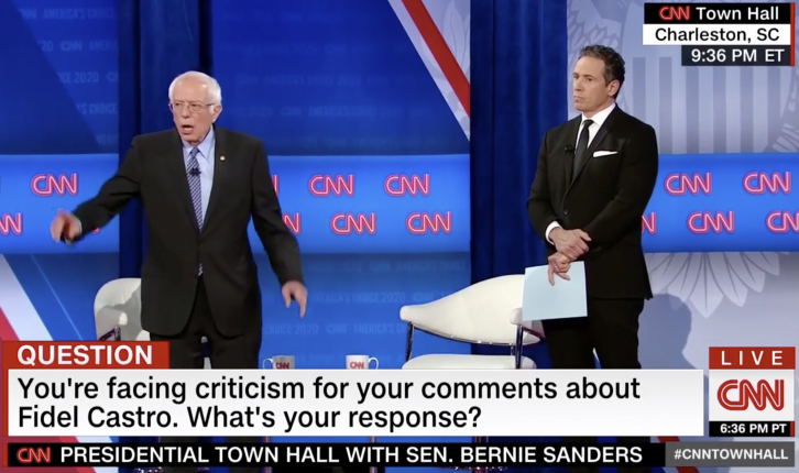 Sanders Dismisses Castro Backlash Because Critics Support Other Candidates