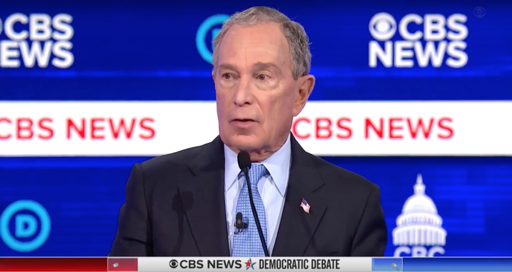 Bloomberg Insists on Debate Stage China's Xi Isn't a Dictator