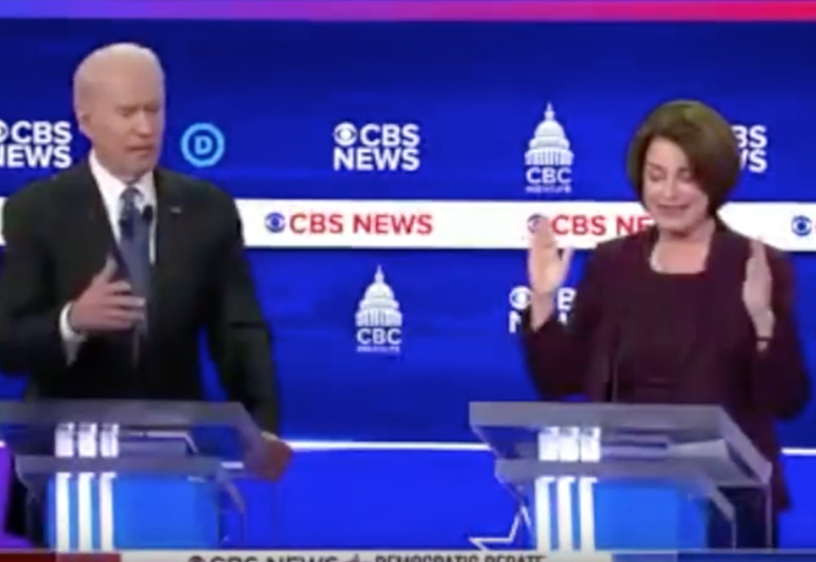 Biden Mansplains Gun Control to Klobuchar