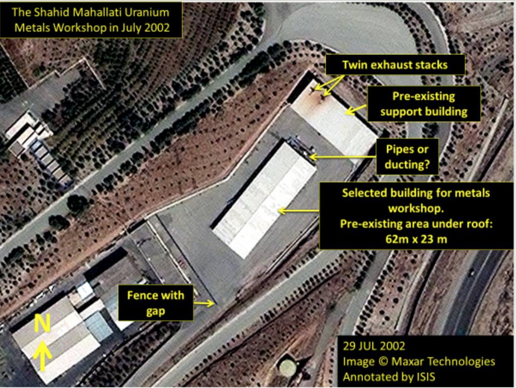 Previously Undisclosed Iranian Nuclear Weapons Site Identified
