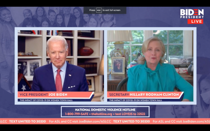 Biden Tells Clinton He Wishes She Was Running for Reelection