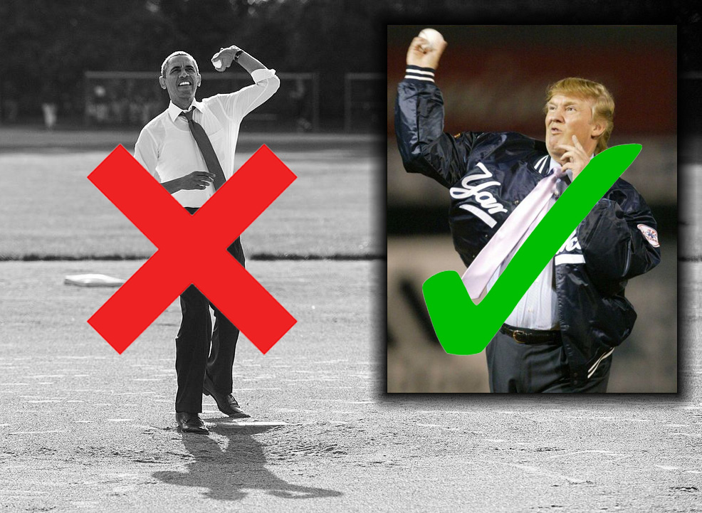 BUSTED: 'Slate' Hit Piece on Trump's Baseball Career Fails to Mention Obama's Embarrassing Lack of Skill