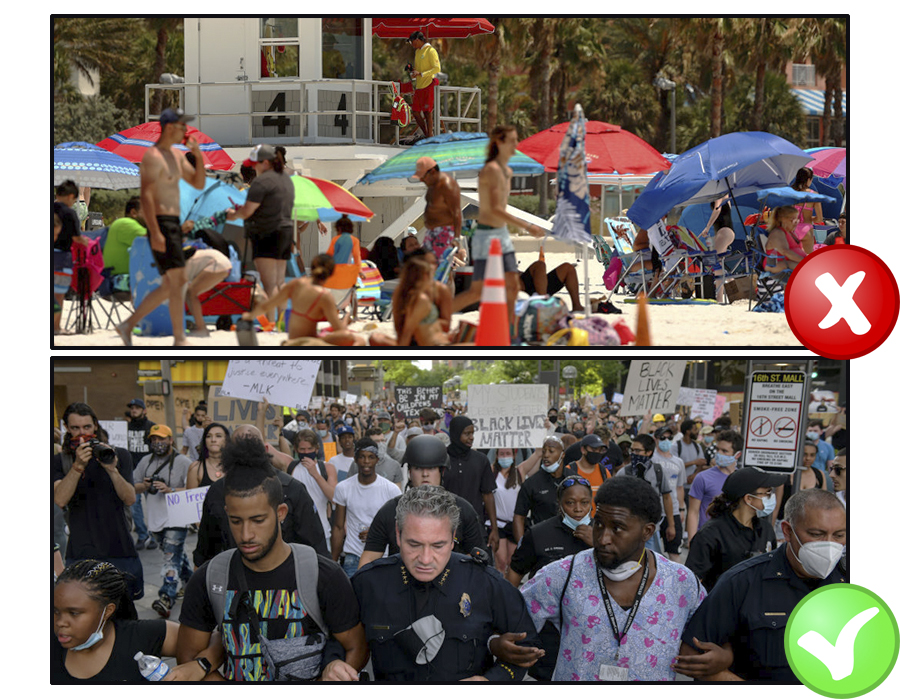 ANALYSIS: Media Suddenly Less Hysterical Over Large Gatherings